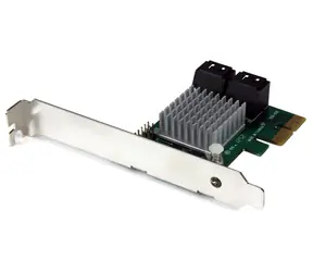 StarTech PCIe karta SATA III 4 porty / Řadič SATA / PCI Express / 4x SATA III / čipset Marvell 88SE9230