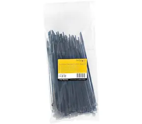StarTech stahovací pásky 200x8mm černé / Stahovací pásky / Nylon / 100 ks / -40 až 85 °C
