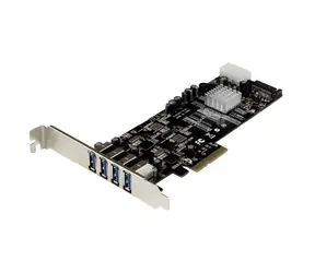 StarTech PCIe karta 4x USB-A / Řadič USB / PCIe / USB 3.2 Gen 1 / 2 nezávislé kanály