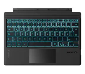 inateck Klávesnice Surface Go černá / Klávesnice / QWERTZ / Bluetooth 5.3 / touchpad / podsvícená