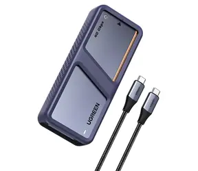Ugreen D703 šedá / Externí pouzdro / M.2 NVMe SSD / USB4 40Gbps / aktivní chlazení