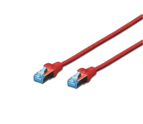 Digitus / Patch kabel / Cat5E / SF/UTP / červený / 1 m