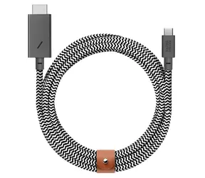 Native Union Belt Cable USB-C - HDMI 3m Zebra / Kabel
