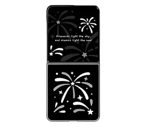 Samsung FlipSuit Fireworks pro Galaxy Z Flip8 černá / Kryt / GP-FFF776CUB