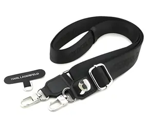 Karl Lagerfeld Crossbody Popruh Karl Patch černá / Popruh na mobilní telefon / Univerzální