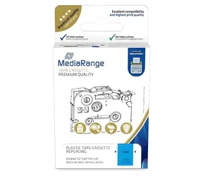MediaRange kompatibilní páska s Brother TZ-531/TZe-531 / Páska do štítkovače / modrý podklad / černý tisk / 12 mm / 8 m
