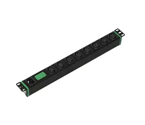 APC Easy Rack PDU Basic 1U / Rozvodná jednotka PDU / Horizontální / 230 V / 16 A / 3700 W / C20 -> 8x C13