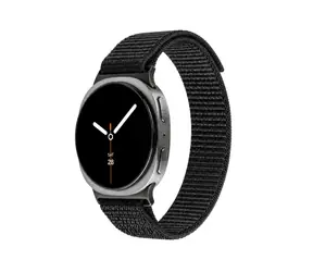 FIXED Nylon Sporty Strap pro Samsung Galaxy Watch 9/8 černý / Řemínek / nylon / rychloupínací systém / 16-21 cm