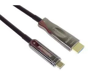 PremiumCord Optický adaptér USB-C - HDMI Aluminium 10 m / Adaptér / 4K 60Hz / optické vlákno