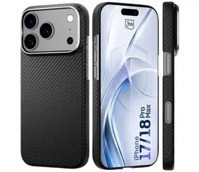 3mk Hardy Aramid MagCase pro Apple iPhone 17 Pro Max černá / Pouzdro / MagSafe / aramidové vlákno
