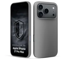 3mk HARDY Mellow Case šedá / Kryt pro Apple iPhone 17 Pro Max, 18 Pro Max / Silikon, mikrofibra, matný povrch