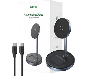 Ugreen 90668 černá / Bezdrátová nabíječka / Indukční nabíjení / 12,5 W / USB-C