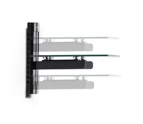 StarTech nástěnná polička pod TV černá / Polička pod TV / nosnost 7 kg / 250x360x217 mm