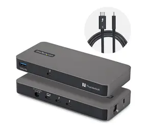 StarTech 303UE-TB5-HUB šedá / Thunderbolt hub / Thunderbolt 5 / 4 porty / USB-A 3.2 Gen2
