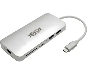 Eaton Tripp Lite USB-C dokovací stanice / Dokovací stanice / 4K HDMI / USB 3.x 5Gb/s / GbE / čtečka karet / PD 60W
