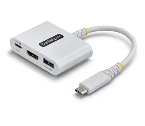 StarTech USB-C Multiport Hub 168W bílá / Rozbočovač / HDMI / USB-A / USB-C