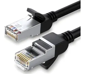 Ugreen Cat 6 UTP černá / Patch kabel / RJ45 / kovové konektory / 2 m