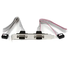 StarTech slotová redukce 2x DB-9 - IDC stříbrná / Redukce / Sériový port