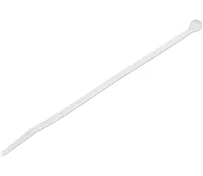 StarTech stahovací pásky 200 mm bílé / Stahovací pásky / Nylon / 1000 ks / -40 až 85 °C
