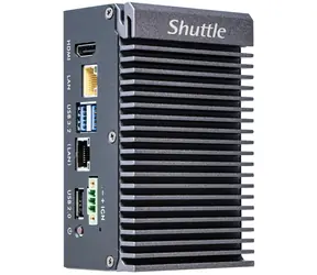 Shuttle Barebone Edge SPCEL03 černá / Mini-PC / Intel Atom x6413E / SO-DIMM DDR4 / M.2 / 2x LAN / Bez OS