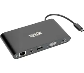 Eaton Tripp Lite USB-C Dock / Dokovací stanice / Dual Display 4K / HDMI, mDP, VGA / PD 100W / GbE