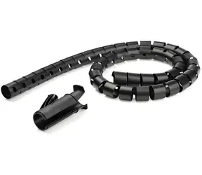 StarTech kabelový organizér černá / Kabelový organizér / 25 × 25 mm / 2,5 m