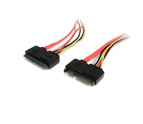 StarTech SATA prodlužovací kabel červená / Kabel / SATA 22-pin - 7+15-pin / 0,35 m / 6 Gbit/s