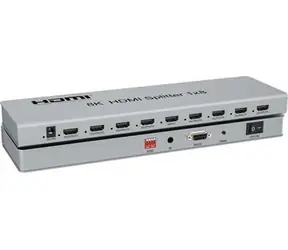 PremiumCord HDMI 2.1 splitter 1-8 portů / Rozbočovač / 8K/60Hz / 4K/120Hz / HDR