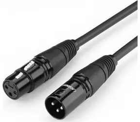 Ugreen 20712B černá / Kabel XLR - XLR / 5 m