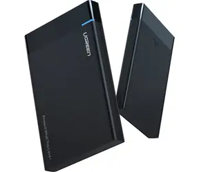 Ugreen US221 černá / Externí pouzdro pro disk 2.5" / HDD & SSD / SATA III / USB-C / kabel 50 cm