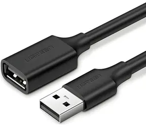 Ugreen Propojovací kabel USB-A (M) - USB-A (M) 1,5 m černá / USB kabel