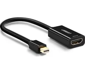Ugreen 40360 černá / Adaptér / Mini DisplayPort - HDMI / 4K 30Hz / 0,25 m
