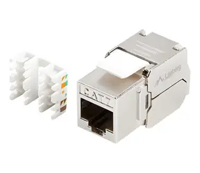Lanberg Keystone modul RJ45 CAT.7 FTP 180° nerez