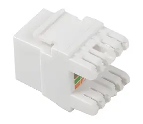 Lanberg Keystone modul RJ45-LSA bílý / Keystone modul / CAT.6A UTP / beznástrojový, 180° / pinout 568A/B