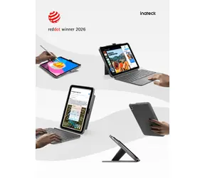 Inateck Ace Touch červená / Klávesnice pro tablet / Bluetooth 5.3 / touchpad / QWERTZ / iPad 11"/Air/Pro