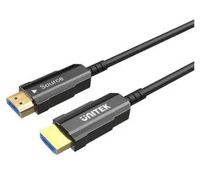 Unitek HDMI 2.0 AOC 40 m černá / Kabel optický / 4K 60Hz
