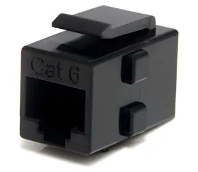 StarTech Keystone Jack CAT6 černá / Keystone Jack / RJ-45 / propojka kabelů