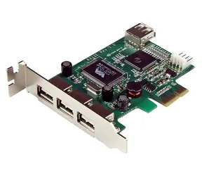 StarTech PCIe karta USB 2.0 4-Port / Řadič USB / 4x USB-A / VIA/VLI VT6212 / Low Profile