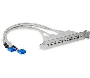 StarTech Slot Plate adaptér 4x USB-A / Adaptér / IDC / 5 ks / 0,286 m