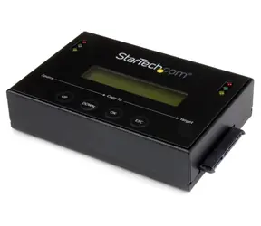 StarTech Duplikátor disků černá / Duplikátor disku / LCD displej / SATA rozhraní / 2,5" a 3,5" HDD/SSD