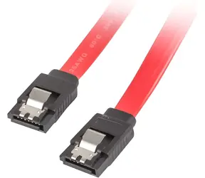 Lanberg CA-SASA-14CU-0050-R červená / SATA kabel / SATA (M) - SATA (M) / 0,5 m