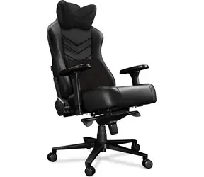 Yumisu 2053 Magnetic černá / Herní židle / pravá kůže / nosnost 150 kg