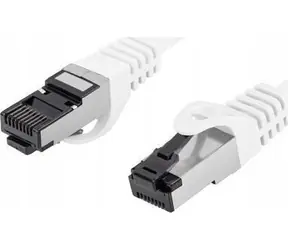 Lanberg CAT8.1 S/FTP 0,5m bílá / Patch kabel / LSZH / CU / 2000 MHz / RJ-45 / Fluke Passed