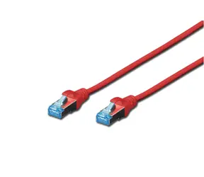 Digitus / Patch kabel / Cat5E / SF/UTP / červený / 2 m