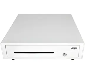 Virtuos C420D bílá / Pokladní zásuvka / s kabelem / kovové držáky / 9-24V