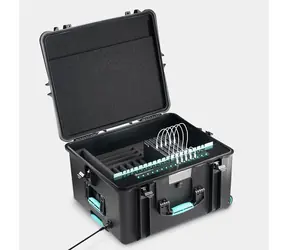 Formcase TransformerCase T10M-PD Perf. Plus černá / Nabíjecí přepravní kufr / 10x USB-C PD 65W / kolečka
