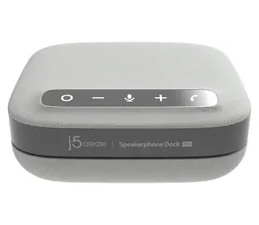 j5create USB-C Dual 4K Speakerphone Pro Dock / Dokovací stanice / 2x HDMI 4K / RJ-45 / reproduktor a mikrofon