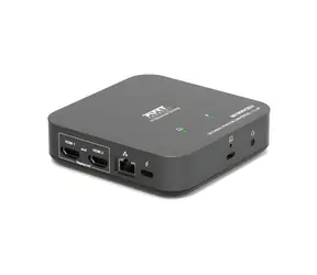 PORT CONNECT Dokovací stanice USB-C kancelářská / Dokovací stanice / 2x HDMI 4K 60Hz / USB-C PD 85W / 11v1