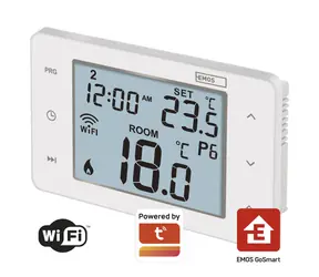 EMOS GoSmart P56201 bílá / Termostat / WiFi / drátový / programovatelný / TUYA