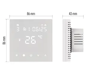 EMOS GoSmart P56201UF bílá / Termostat / WiFi / podlahové vytápění / programovatelný / TUYA
